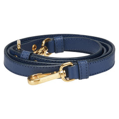 プラダ ショルダーストラップ ブルー レザー サフィアーノレザー レディース PRADA 【中古】