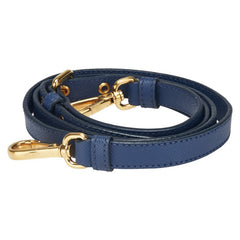 プラダ ショルダーストラップ ブルー レザー サフィアーノレザー レディース PRADA 【中古】