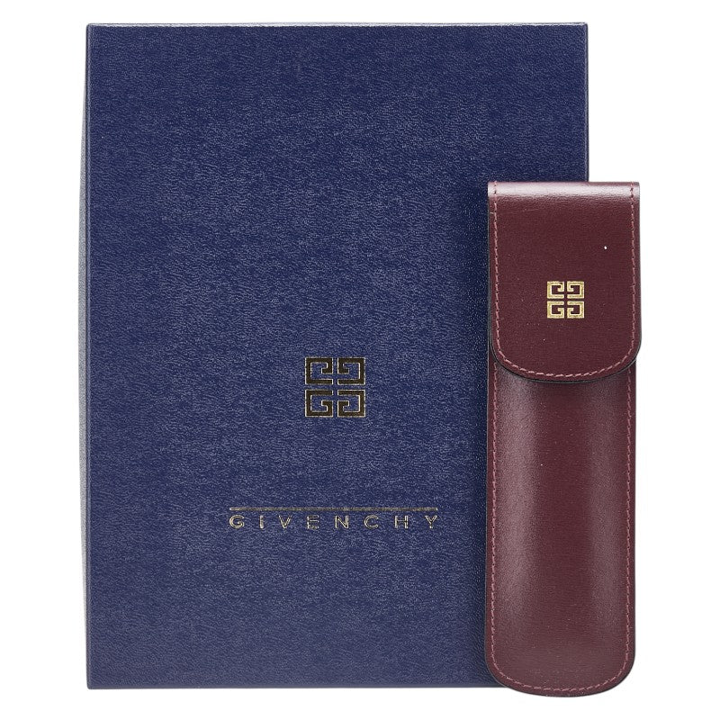 ジバンシー シャープペンシル ボールペン セット ワインレッド ゴールド プラスチック レディース Givenchy 【中古】