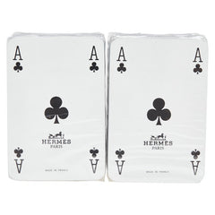 エルメス トランプ 2セット ホワイト マルチカラー 紙 レディース HERMES 【中古】