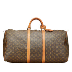 ルイ ヴィトン モノグラム キーポル60 ボストンバッグ トラベルバッグ M41422 ブラウン PVC レザー レディース LOUIS VUITTON 【中古】