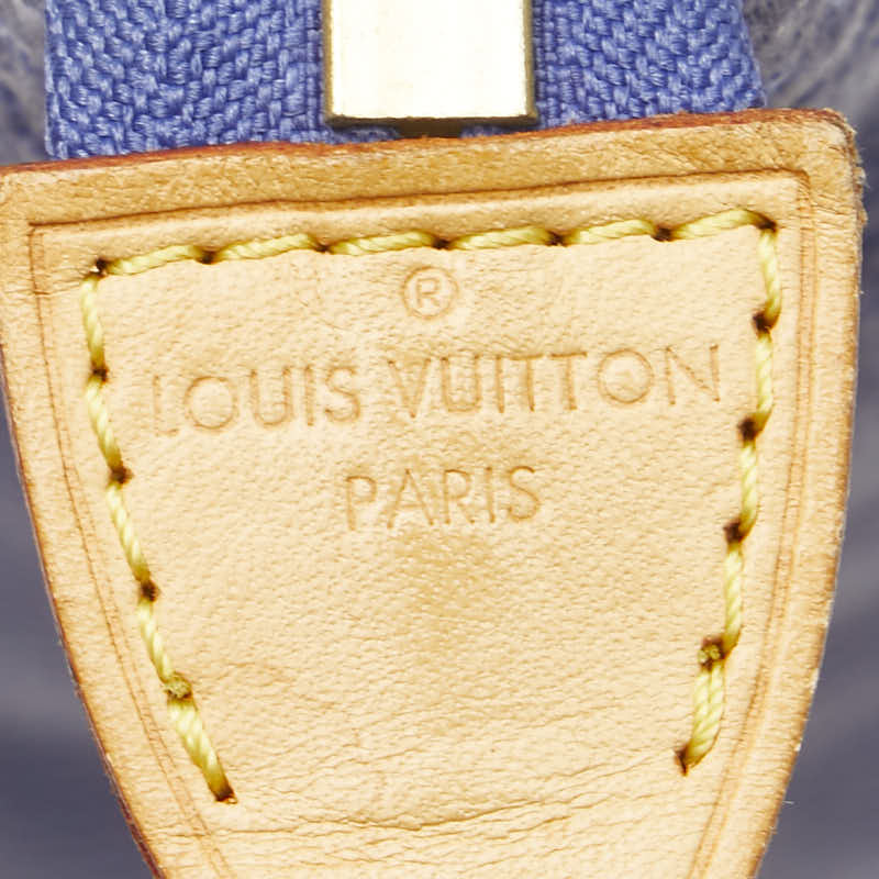 ルイ ヴィトン アンティグア カバMM トートバッグ M40087 ブルー キャンバス レディース LOUIS VUITTON 【中古】