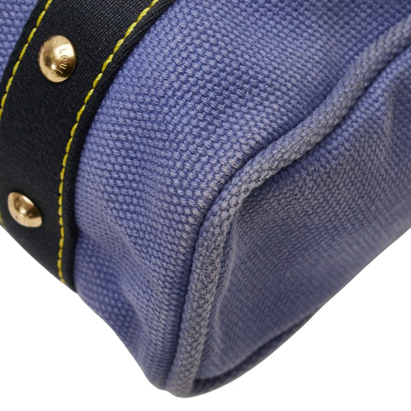 ルイ ヴィトン アンティグア カバMM トートバッグ M40087 ブルー キャンバス レディース LOUIS VUITTON 【中古】
