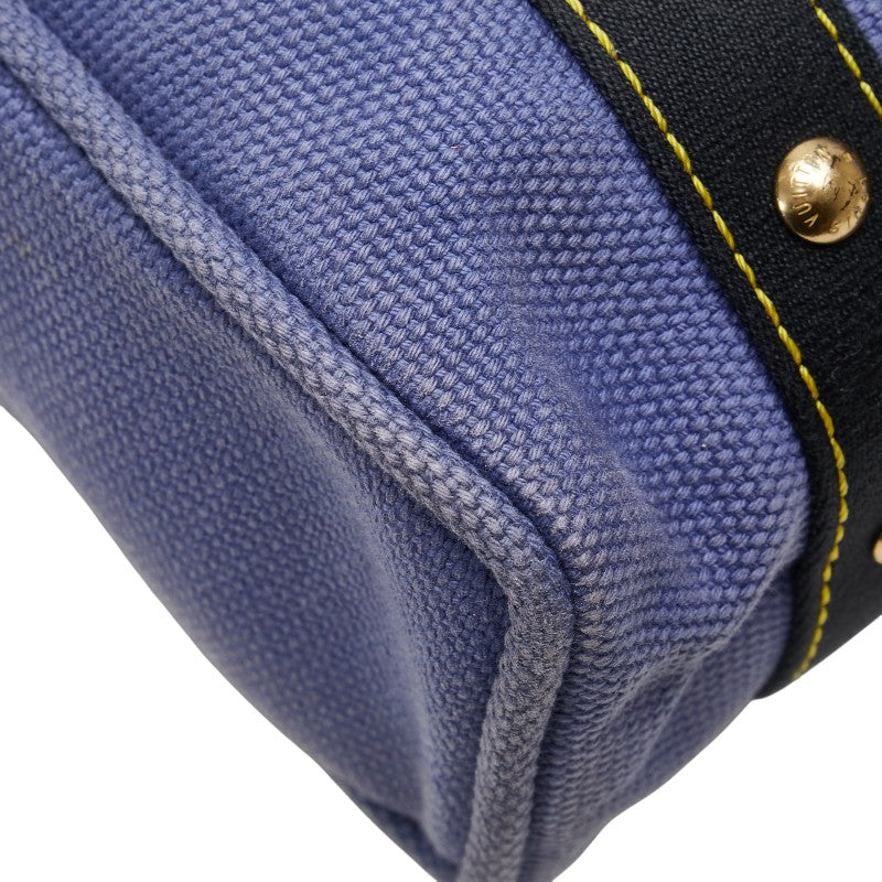 ルイ ヴィトン アンティグア カバMM トートバッグ M40087 ブルー キャンバス レディース LOUIS VUITTON 【中古】