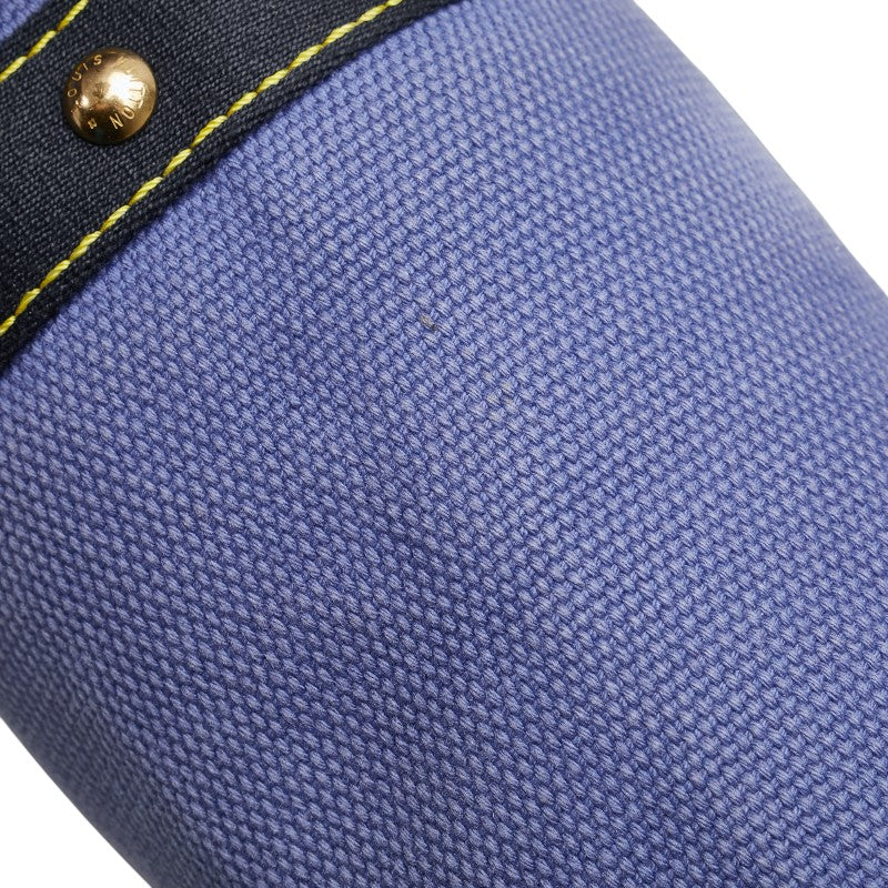 ルイ ヴィトン アンティグア カバMM トートバッグ M40087 ブルー キャンバス レディース LOUIS VUITTON 【中古】