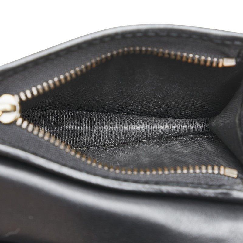 グッチ GGマーモント コンパクトウォレット 二つ折り財布 466492 ブラック レザー レディース GUCCI 【中古】