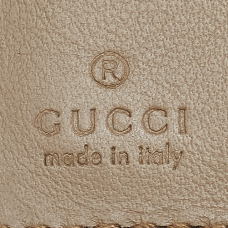 グッチ GGスプリーム デュオニソス コンパクトウォレット 三つ折り財布 627073 ベージュ PVC レザー レディース GUCCI 【中古】