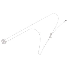 Pt900 プラチナ Pt850 プラチナ ダイヤ ハート フラワー モチーフ ネックレス レディース 【中古】