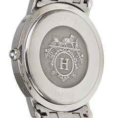 エルメス クリッパー 腕時計 CL6.710 クオーツ ホワイト文字盤 ステンレススチール ボーイズ HERMES 【中古】