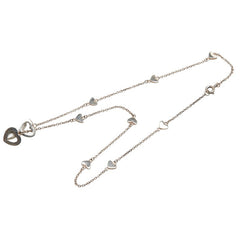 ティファニー ハートリンク ラリアット ネックレス SV925 シルバー レディース TIFFANY&Co. 【中古】