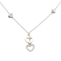 ティファニー ハートリンク ラリアット ネックレス SV925 シルバー レディース TIFFANY&Co. 【中古】