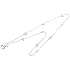 ティファニー ハートリンク ラリアット ネックレス SV925 シルバー レディース TIFFANY&Co. 【中古】