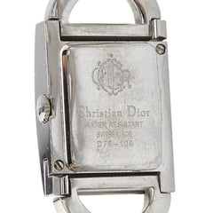 ディオール マリス 腕時計 D78-109 クオーツ ブラック文字盤 ステンレススチール レディース Dior 【中古】