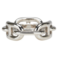 エルメス レガート シェーヌダンクル スカーフリング90 シルバー メタル レディース HERMES 【中古】