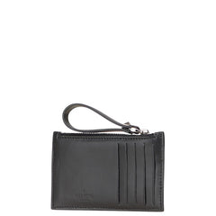 ヴァレンティノ VLTロゴプリント コインケース フラグメントケース ブラック マルチカラー レザー レディース VALENTINO 【中古】
