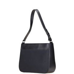 バーバリー シャドーホース ワンショルダーバッグ ブラック ナイロン レザー レディース BURBERRY 【中古】