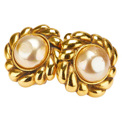 シャネル パール イヤリング ゴールド メッキ レディース CHANEL 【中古】