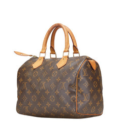 ルイ ヴィトン モノグラム スピーディ25 ミニボストンバッグ ハンドバッグ M41528 ブラウン PVC レザー レディース LOUIS VUITTON 【中古】