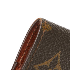 ルイ ヴィトン モノグラム ポルト シェキエ ダブル 長財布 札入れ M62223 ブラウン PVC レザー レディース LOUIS VUITTON 【中古】