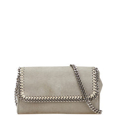 ステラマッカートニー ファラベラ タイニー チェーン ショルダーバッグ グレー ポリエステル レディース Stella McCartney 【中古】