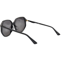 グッチ ヘキサゴン型 セルフレーム サングラス GG0258SA ブラック プラスチック レディース GUCCI 【中古】