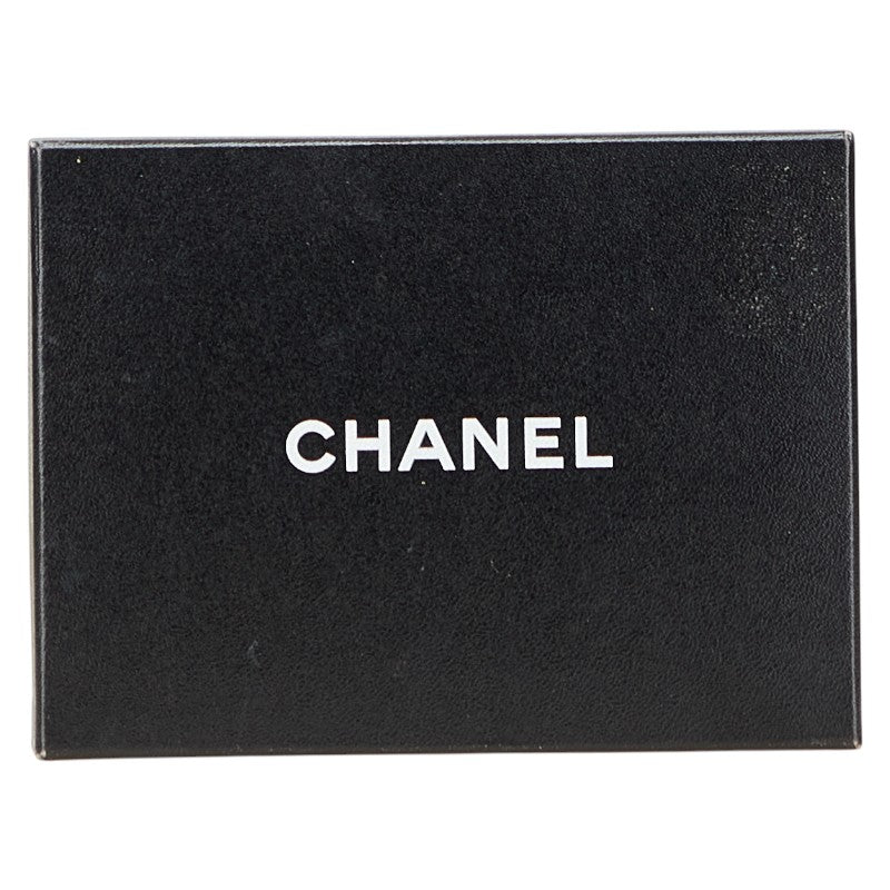シャネル ココマーク Vステッチ コインケース カードケース ピンク ラムスキン レディース CHANEL 【中古】
