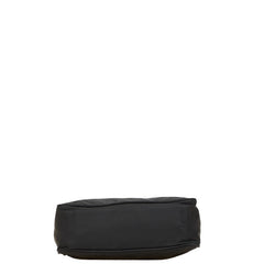 プラダ 三角ロゴプレート ハンドバッグ ブラック ナイロン レディース PRADA 【中古】
