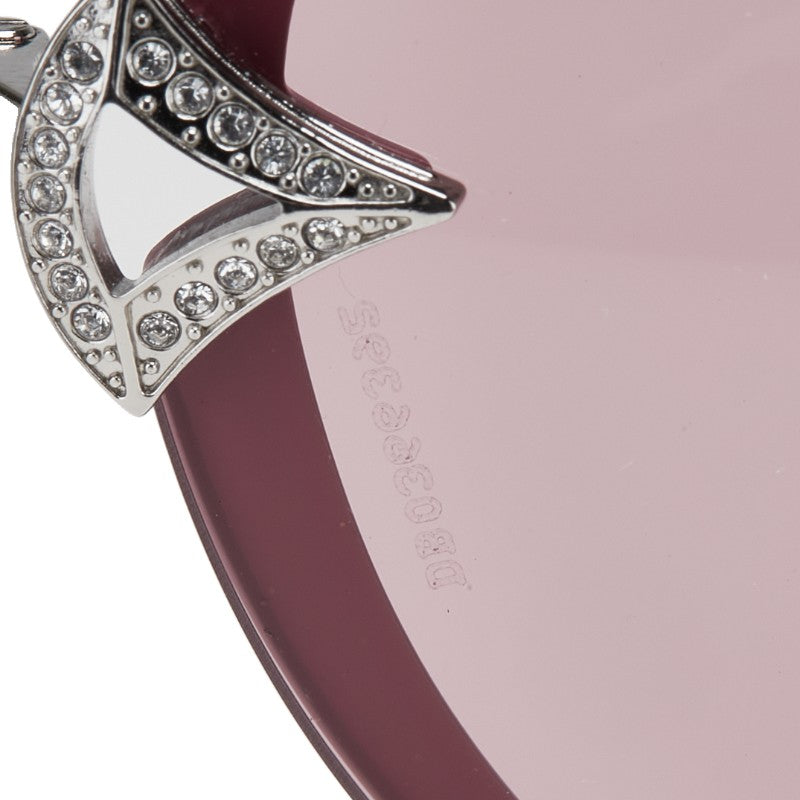 ブルガリ ディーヴァドリーム サングラス ボストン 6104-B ライトピンク シルバー プラスチック レディース BVLGARI 【中古】