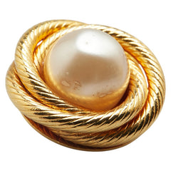 シャネル ヴィンテージ パール イヤリング ゴールド メッキ レディース CHANEL 【中古】