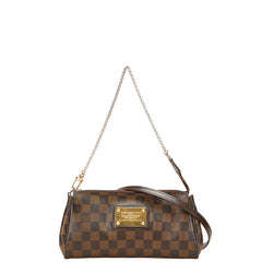 ルイ ヴィトン ダミエ エヴァ チェーン ハンドバッグ ショルダーバッグ 2WAY N55213 ブラウン PVC レザー レディース LOUIS VUITTON 【中古】