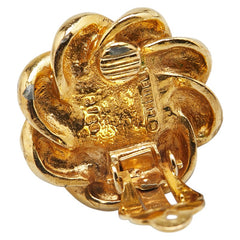 シャネル ヴィンテージ フラワー 花 モチーフ フェイクパール イヤリング ゴールド メッキ レディース CHANEL 【中古】