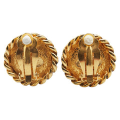 シャネル ヴィンテージ パール イヤリング ゴールド メッキ レディース CHANEL 【中古】