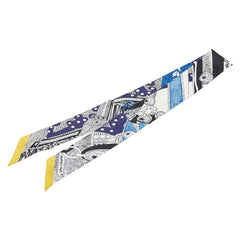 エルメス ツイリー Selle de Dignitaire Plumetis 高官の鞍 スカーフ ブラック マルチカラー シルク レディース HERMES 【中古】