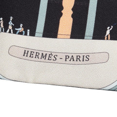 エルメス ツイリー Les Folies Du Ciel 大空の狂気 スカーフ ブラック ベージュ マルチカラー シルク レディース HERMES 【中古】