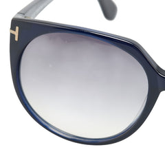 トムフォード Agatha アガサ サングラス TF370 ネイビー プラスチック メンズ TOM FORD 【中古】