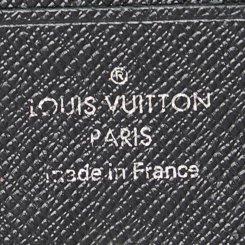 ルイ ヴィトン タイガ ポルトフォイユ マジェラン 二つ折り財布 M30552 アルドワーズ ブラック PVC レザー レディース LOUIS VUITTON 【中古】