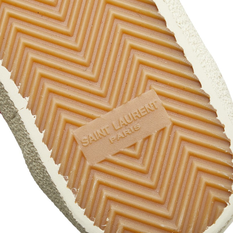 サンローラン チェック スニーカー サイズ:41 レッド ブラック ツイード レザー メンズ SAINT LAURENT 【中古】