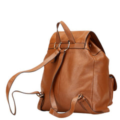 コーチ ロゴ リュック バックパック F37410 ブラウン レザー レディース COACH 【中古】