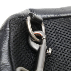 コーチ ロゴ ボディバッグ ショルダーバック 49318 ブラック ブルー レザー レディース COACH 【中古】