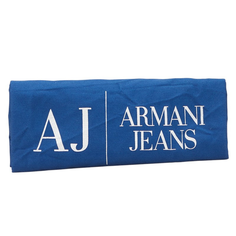 エンポリオ アルマーニ ロゴ ボストンバッグ ネイビー ブラック ポリエステル ナイロン レザー レディース Emporio Armani 【中古】