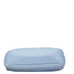 マークジェイコブス ロゴ ショルダーバッグ ブルー ナイロン レザー レディース MARC JACOBS 【中古】