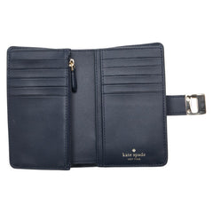 ケイトスペード フィービー 二つ折り財布 ライトブルー レザー レディース Kate Spade 【中古】