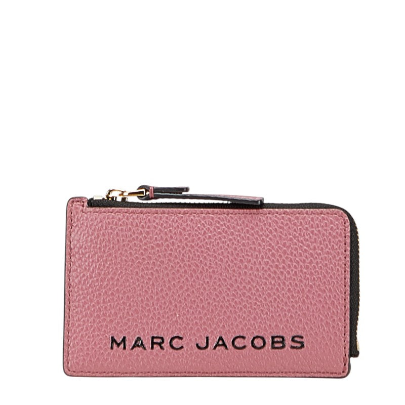 マークジェイコブス ザ ボールド コインケース パスケース フラグメントケース ピンク レザー レディース MARC JACOBS 【中古】