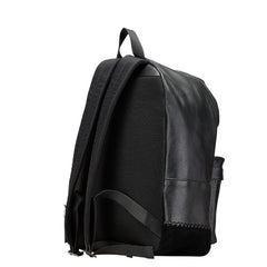 コーチ ロゴ リュック バックパック ブラック レザー スウェット レディース COACH 【中古】