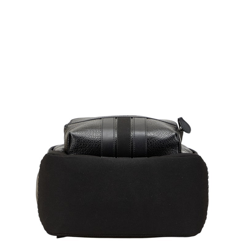 コーチ ロゴ リュック バックパック F68996 ブラック レザー レディース COACH 【中古】