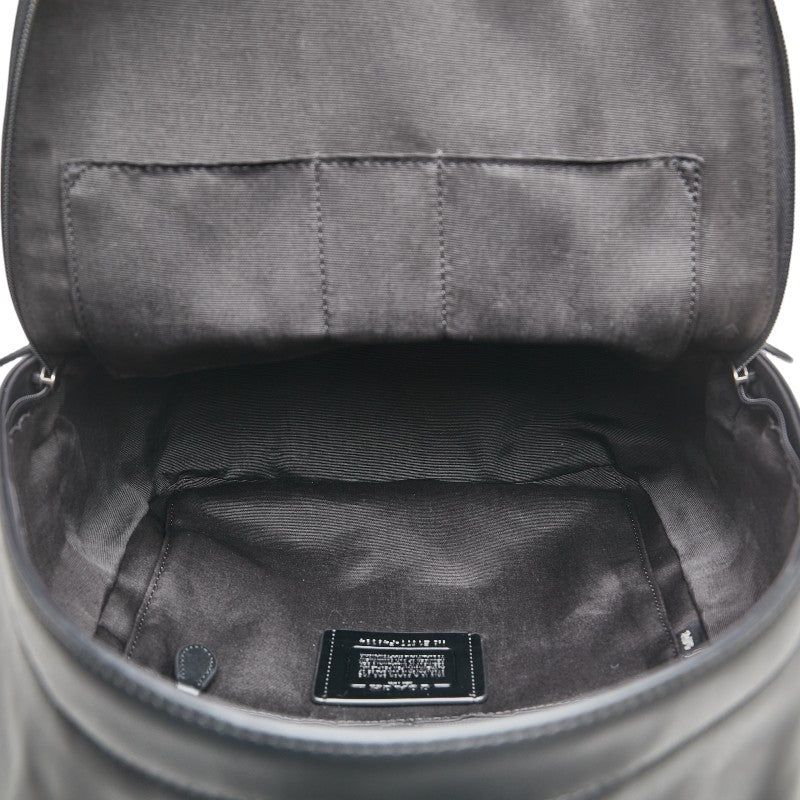 コーチ ロゴ リュック バックパック F68996 ブラック レザー レディース COACH 【中古】