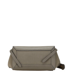 セリーヌ ベルトバッグ マイクロ ショルダーバッグ ハンドバッグ 2WAY グレー レザー レディース CELINE 【中古】