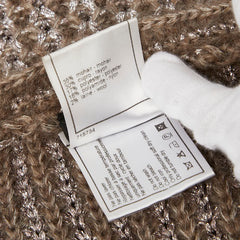 シャネル 04AW ココマーク カーディガン サイズ:38 グレージュ シルバー モヘア レディース CHANEL 【中古】