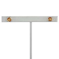 K18YG イエローゴールド タイガーズアイクォーツ ピアス レディース 【中古】