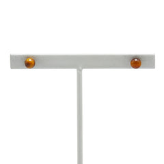 K18YG イエローゴールド タイガーズアイクォーツ ピアス レディース 【中古】